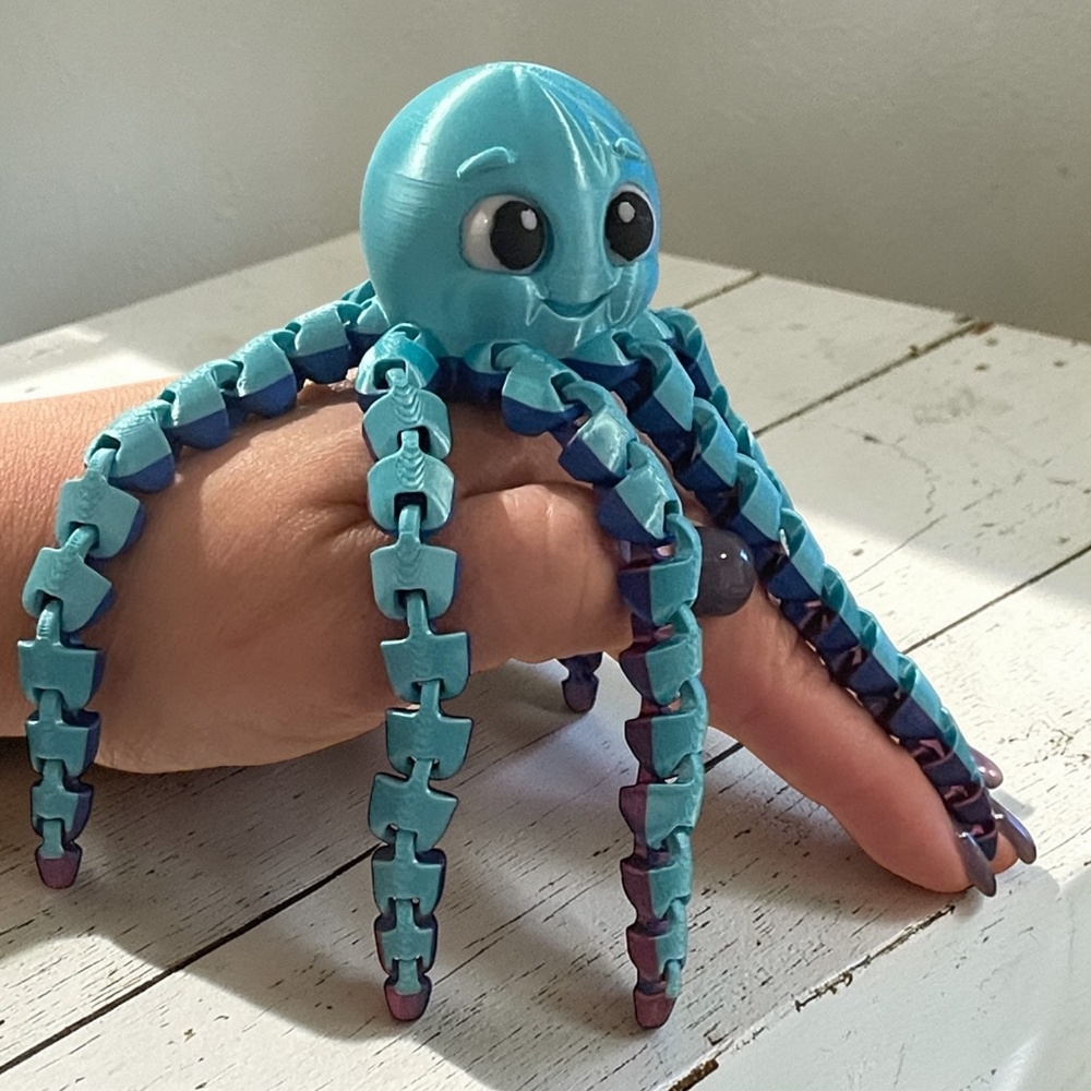CUSTOM ARTICULATED MULTICOLOR CUTE OCTOPUS FOR @chriswilk7